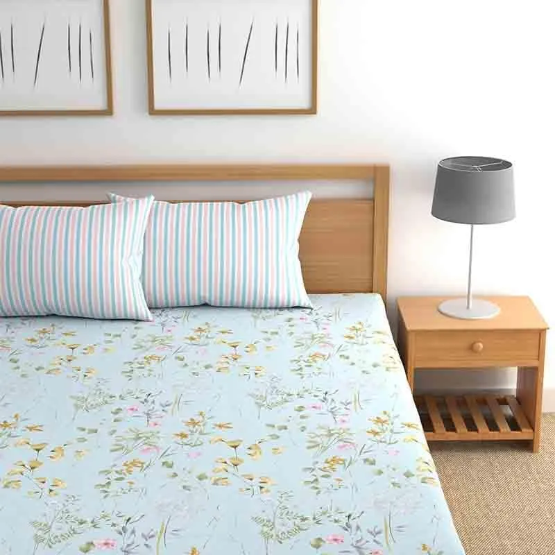 Posies Microfiber Bedsheet - 150 GSM media 1