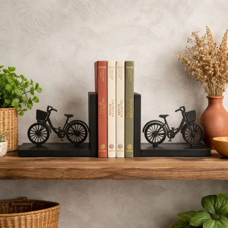 Wheelor Wooden Book End - Set of Two media 4