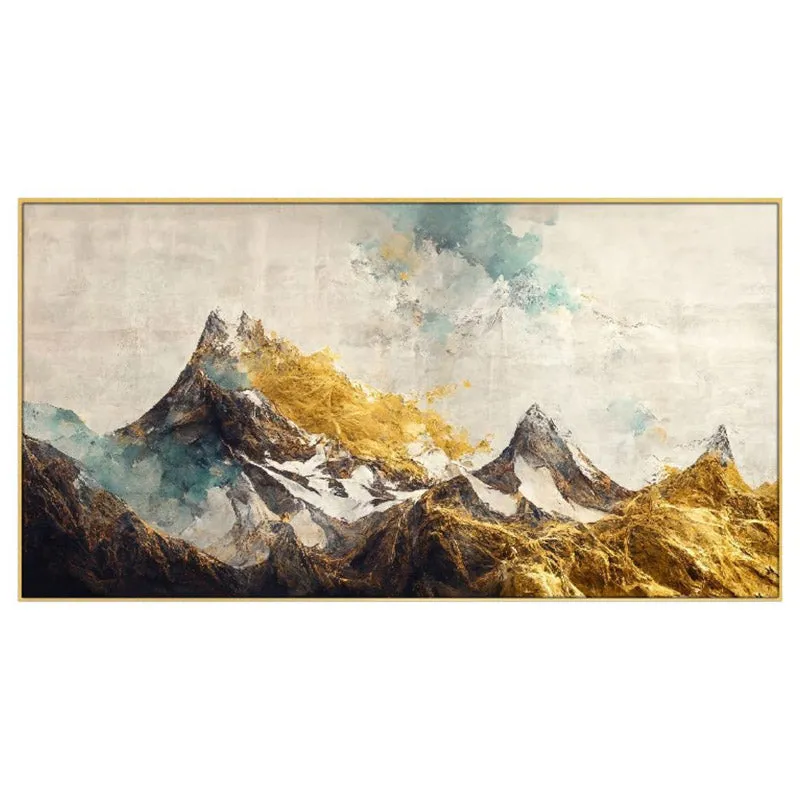 Golden Mountain Canvas Wall Painting media 3