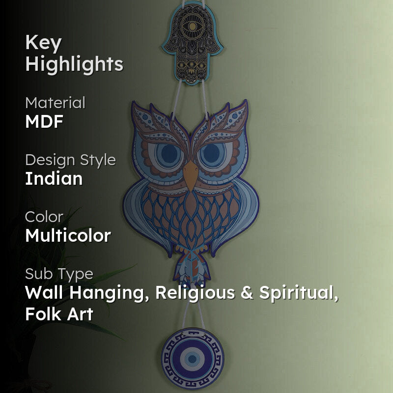 Deco Hoot MDF Wall Hanging media 2