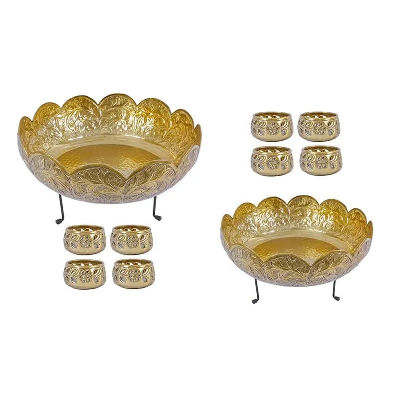 Amera Urli With Tealight Candle Holder - Set Of Eight media 4