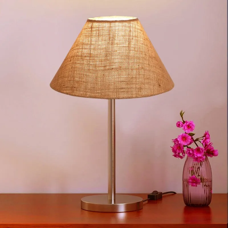 Noctra Glow Zyne Metal Table Lamp - Brown media 3