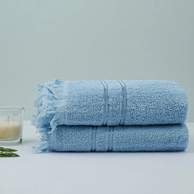 Micro Cotton Luxe Dry Soothe Hand Towel (Blue) - Set Of Two media 1