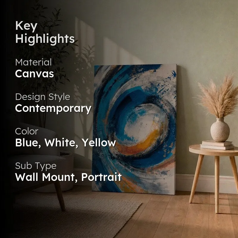 Rivora Abstract Wave Canvas Wall Art media 2