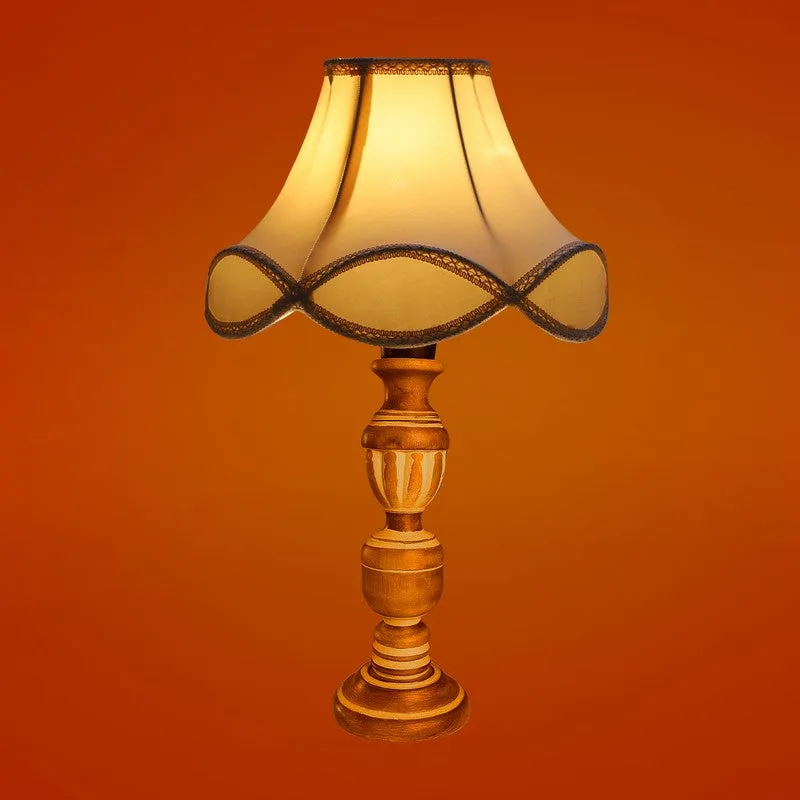 Zenrae Prya Wooden Table Lamp - White media 7