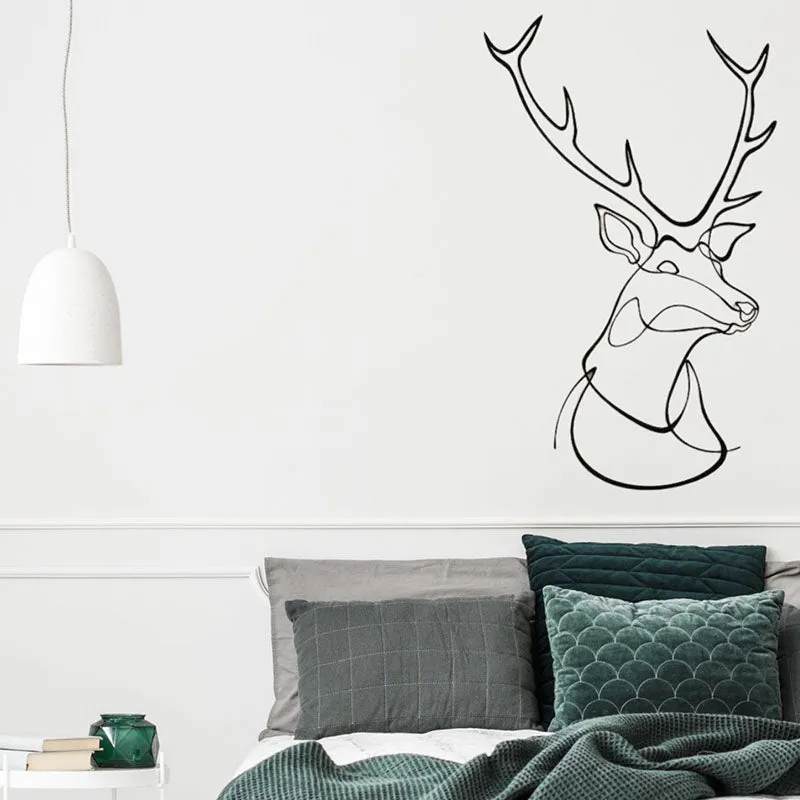 Reindeer Black Iron Wall Accent media 1