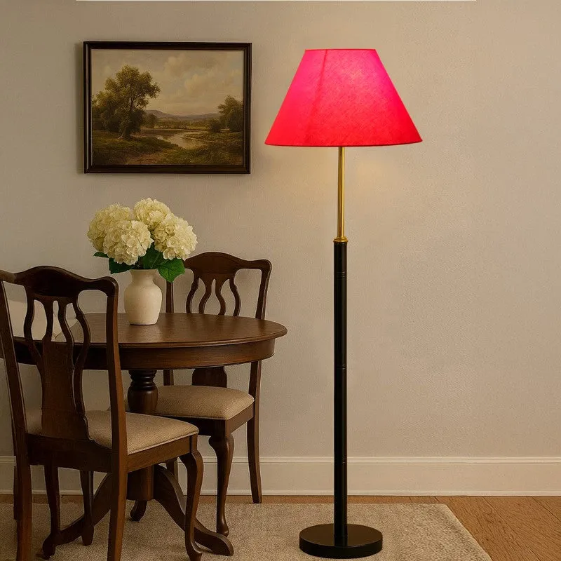 Halo Beam Wooden Floor Lamp - Red media 3