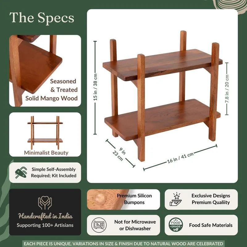 Samvadini Handcrafted Mango Wood Organiser media 6