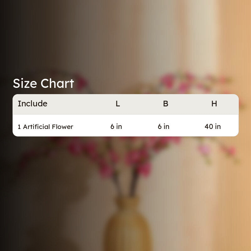 Artificial Realistic Cherry Blossom Flower Stick - Pink media 6