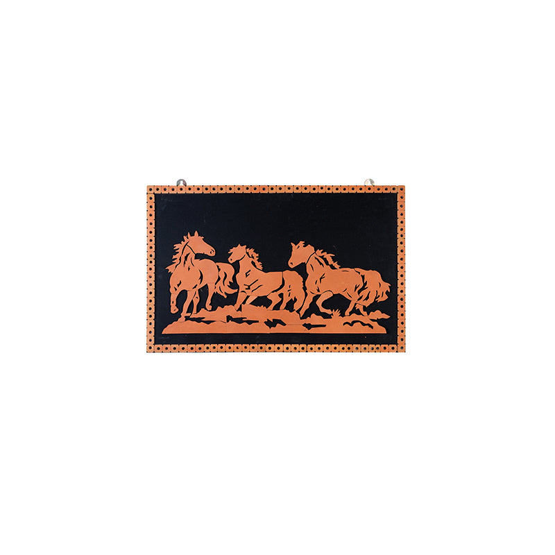 Horse Gallop Terracotta Wall Art media 3