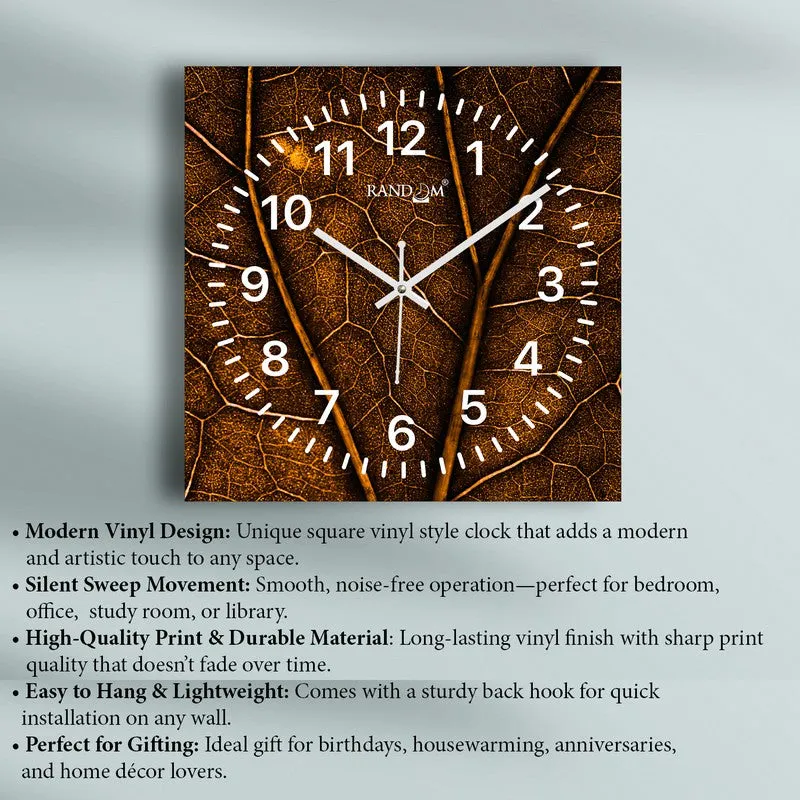 Airox Analog Wall Clock - Brown media 6