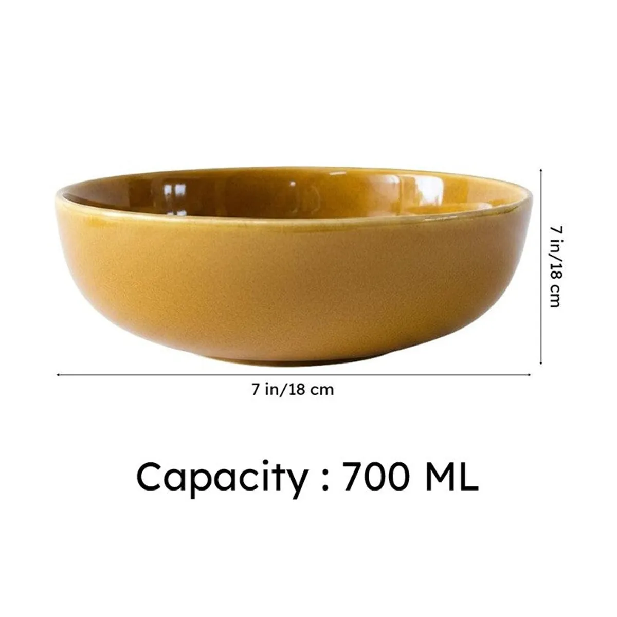 Dine Aura Serving Bowl (700 mL Each) - Set Of Two - 9