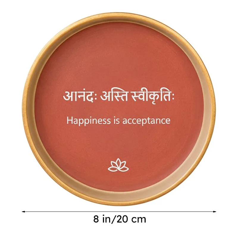 Serene Surrender Terracotta Wall Plate media 7