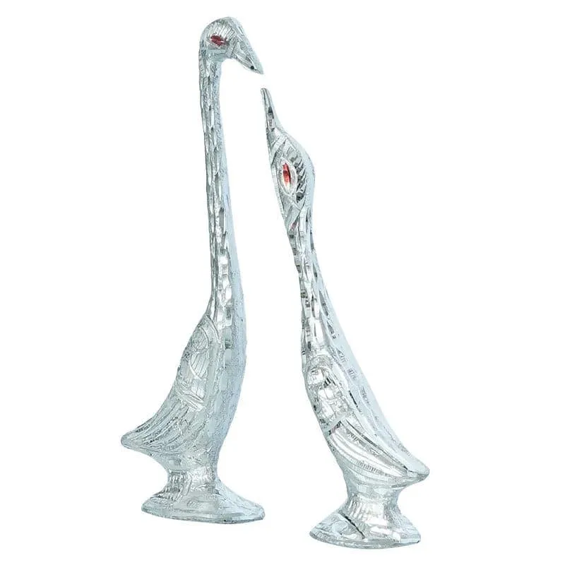 Statuesque Swan (Silver) - Set Of Two media 3