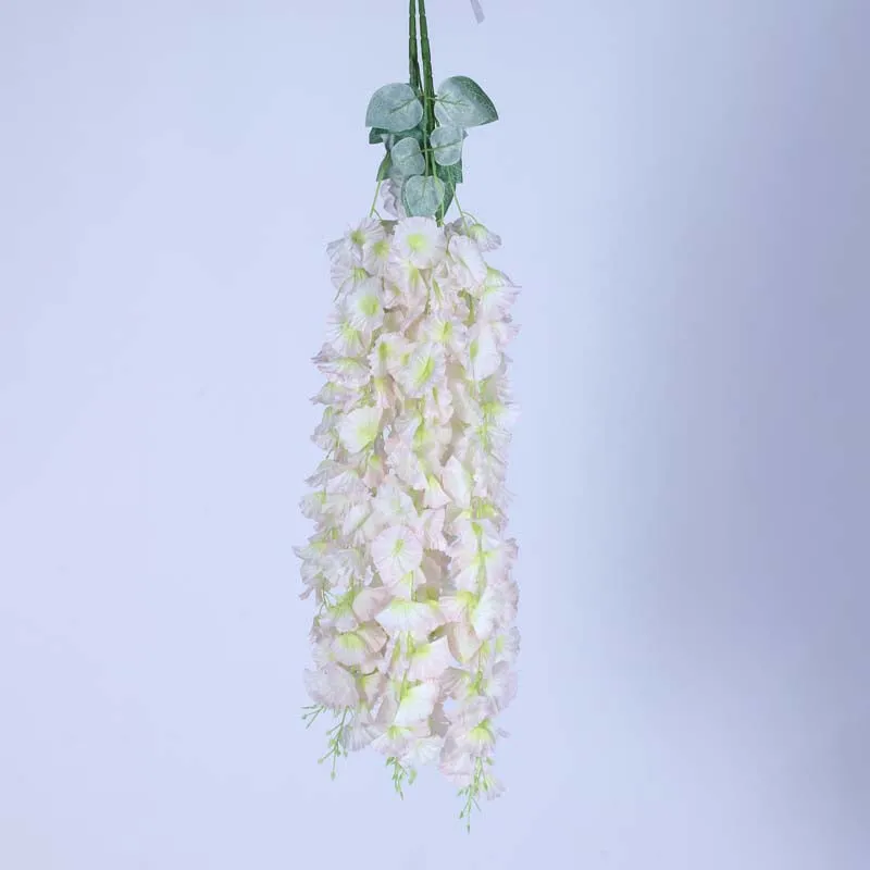 Faux Lush Hanging Morning Glory Plant (Light Pink) - 2.8 Feet media 1