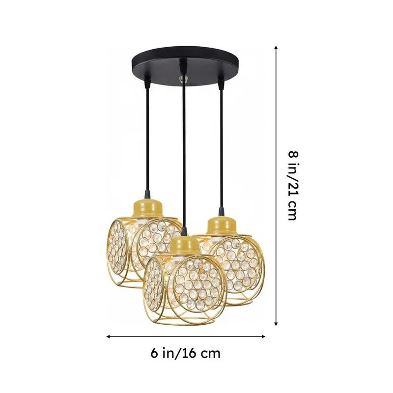 Capri Cluster Pendant Lamp - Gold media 7