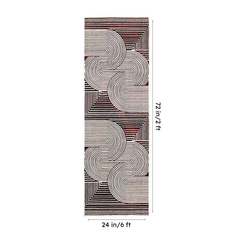 Icaria Non-Anti Skid Nylon Runner Rug media 7