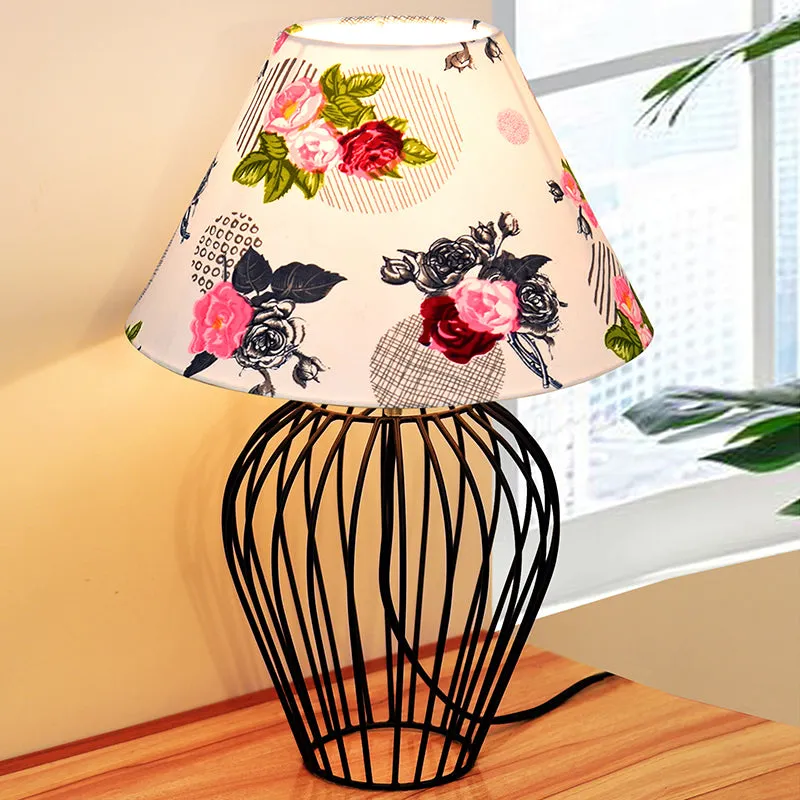 Spire Curve Rosa Metal Table Lamp - Multicolor media 1