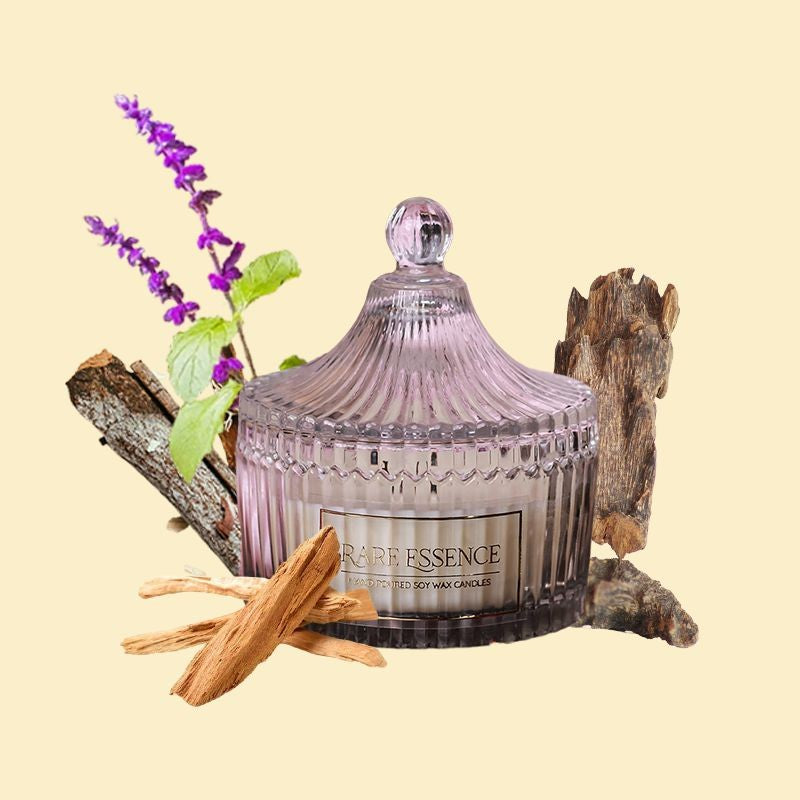 Penelope Carved Jar Candle - Woody Notes media 4
