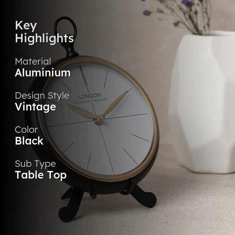 Arcus Analog Aluminum Table Clock media 2