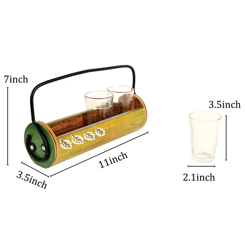 Sarish Glass With Holder (85 ML Each) - Five Piece Set media 6