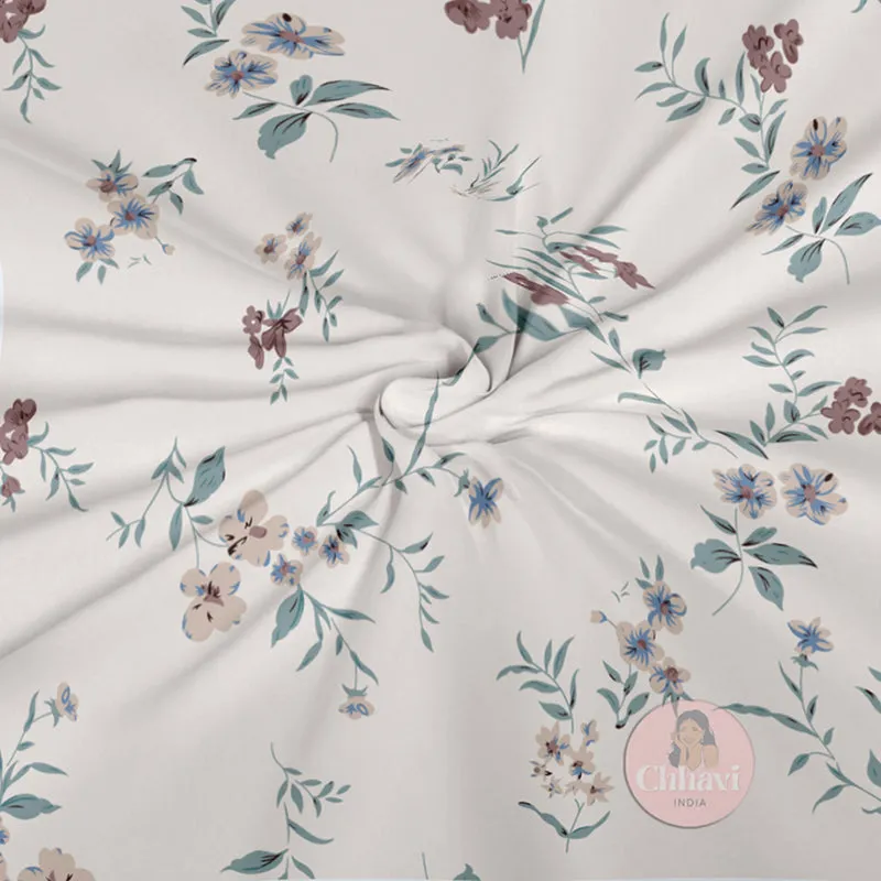 Spring Sprig I Fitted Microfiber Microfiber Bedsheet - 150 GSM media 6
