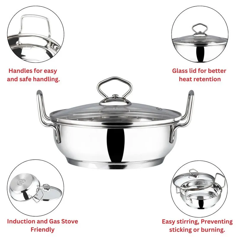 Vinod Chefs Delight Kadhai With Lid - 3700 mL media 9