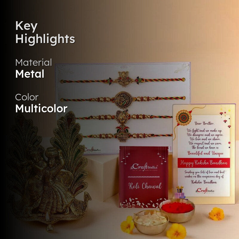 Radha Krishna Rakhi Gift Box media 2