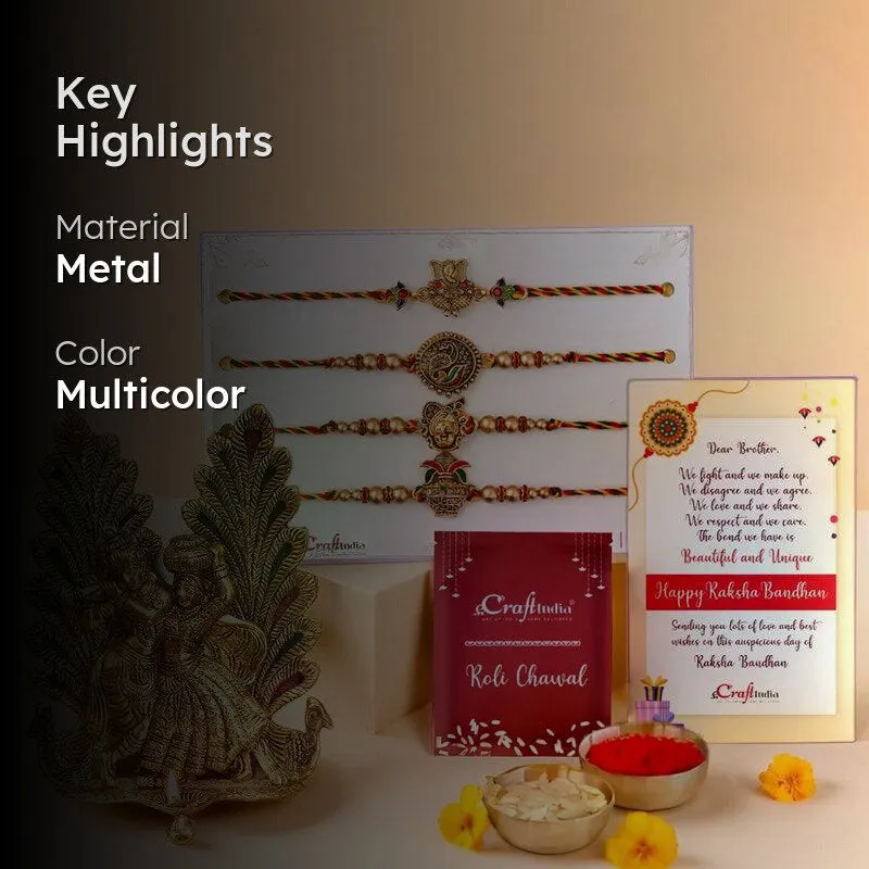 Radha Krishna Rakhi Gift Box media 2