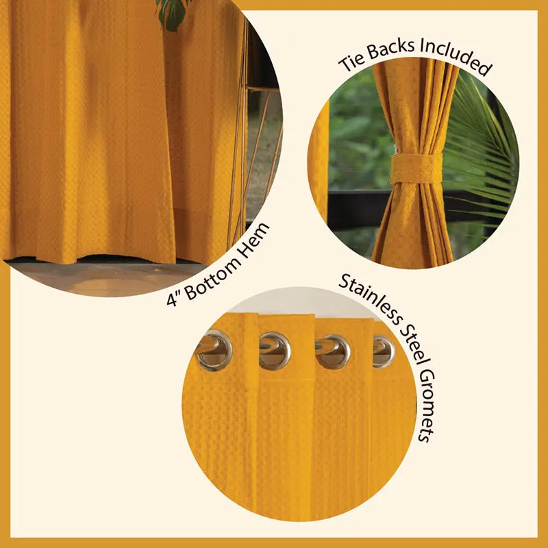 Urban Space Blyss Curtain (Orange) - Set Of Two media 6
