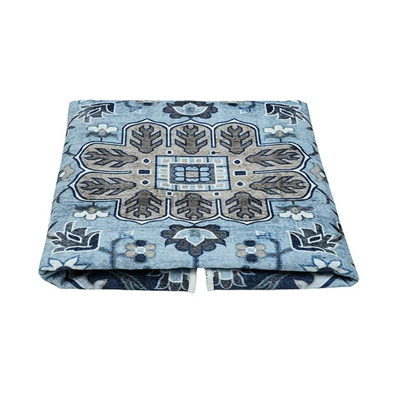 Barakah Ethnic Prayer Mat (Blue) - 550 GSM media 8