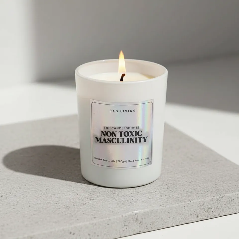Non Toxic Masculinity Scented Candle media 1