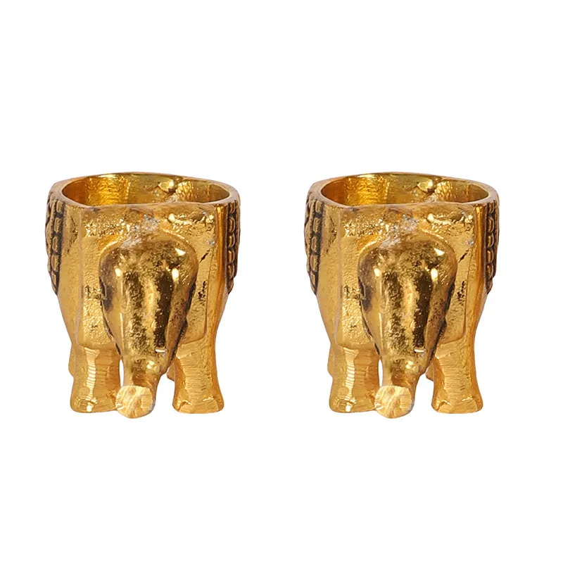 Trunk & Flame Tea Light Holder - Set Of Two media 5