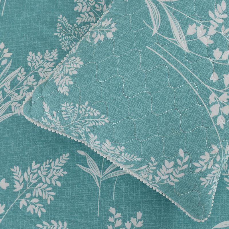 Winter's Grass Floral Cotton Bedding Set - Five Piece Set media 5