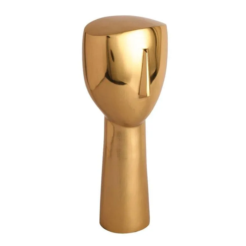 Half Face Showpiece - Gold media 4