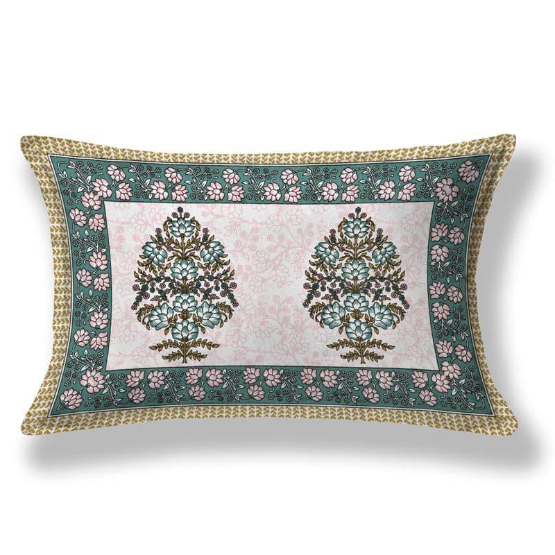 Bertrum Printed Cotton Bedsheet (Green) - 180 TC media 7
