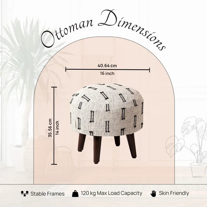 Pratha Cotton Ottoman - Set Of Two media 6