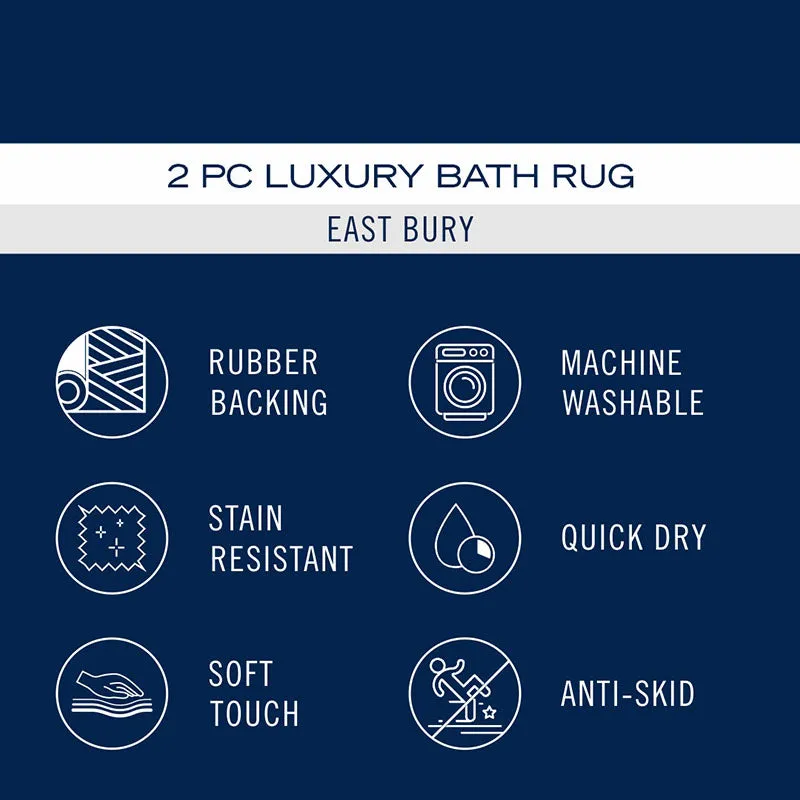 Nautica Cashmere Step Solid Anti-Skid Bath Mat (Tan) - Set Of Two media 6
