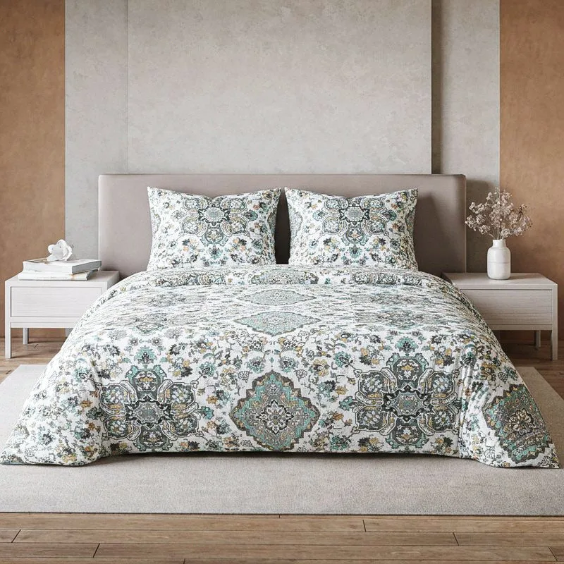 Hildo Floral Cotton Bedsheet - 254 TC media 1