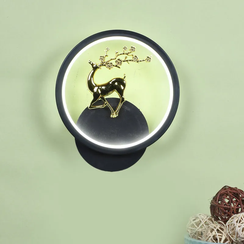 Stag Deer Iron Wall Lamp media 7