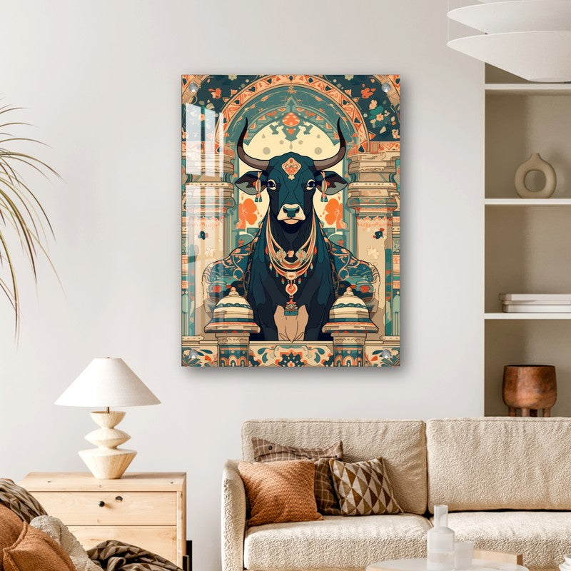 Gau Mata Sacred Energy Acrylic Wall Art
