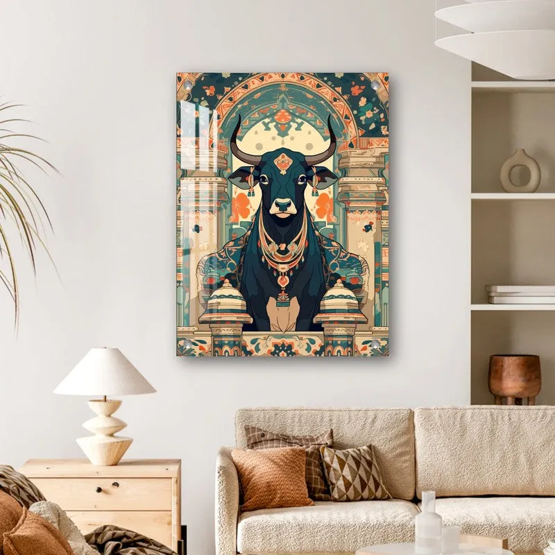 Gau Mata Sacred Energy Acrylic Wall Art media 1