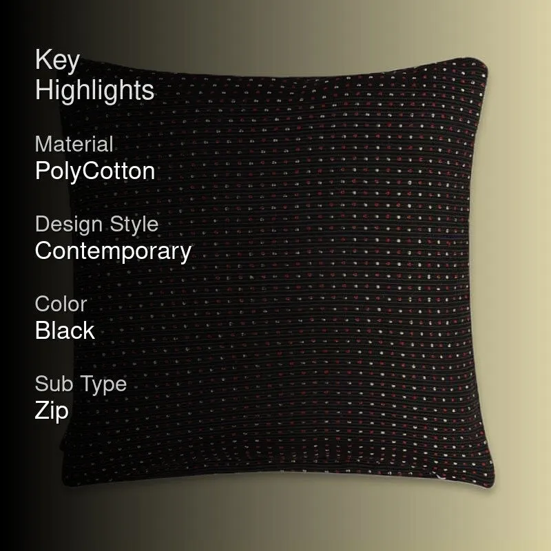 Dots & Dots Cushion Cover - Black - Set Of Five media 2