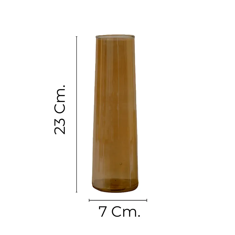 Brilia Glass Vase - Brown media 6