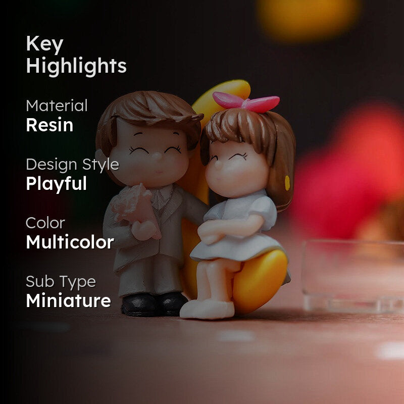 Unspoken Vows Couple Resin Valentine's Showpiece media 2