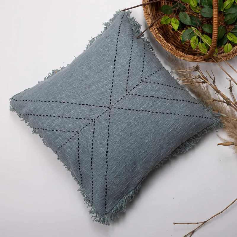Thread Glyph II Embroidered Cushion Cover media 4