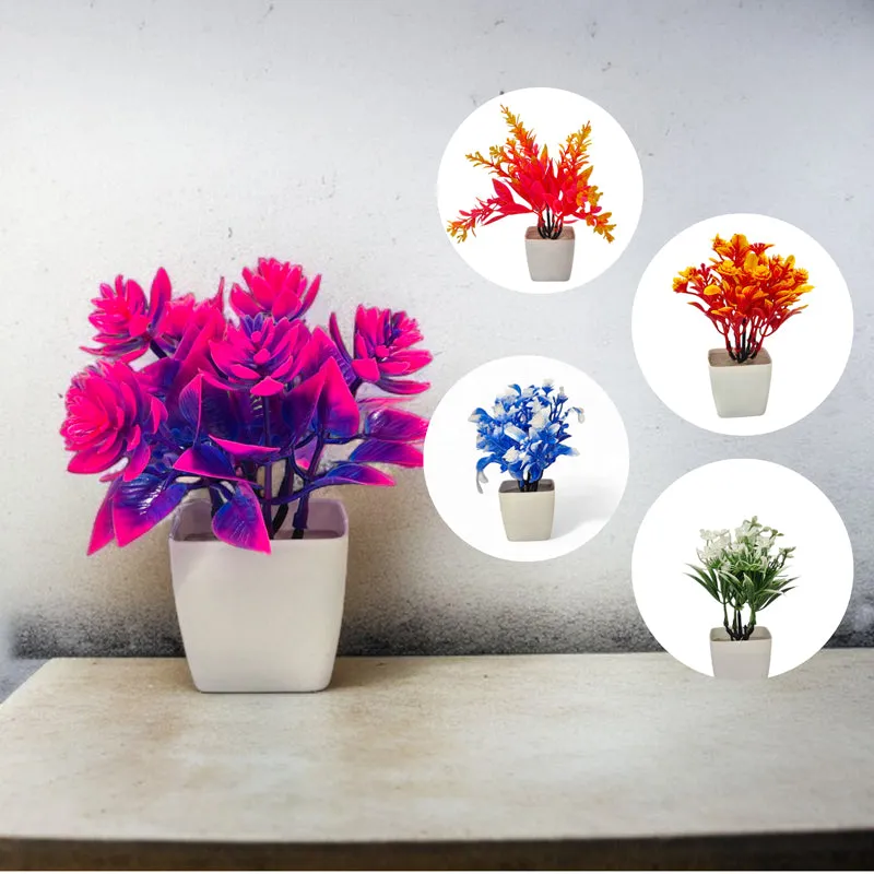 Floriya Artificial Flower With Pot - Set Of Five media 6