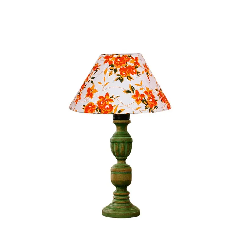 Arvello Kairo Floral Wooden Table Lamp - Multicolor media 5