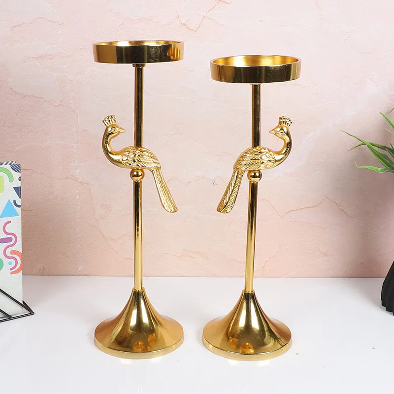 Peacock Plume Tea Light Holder media 5