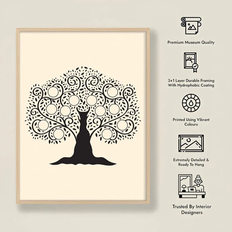 Kalpa Tharu Archival Paper Wall Art - Natural Brown Frame media 8
